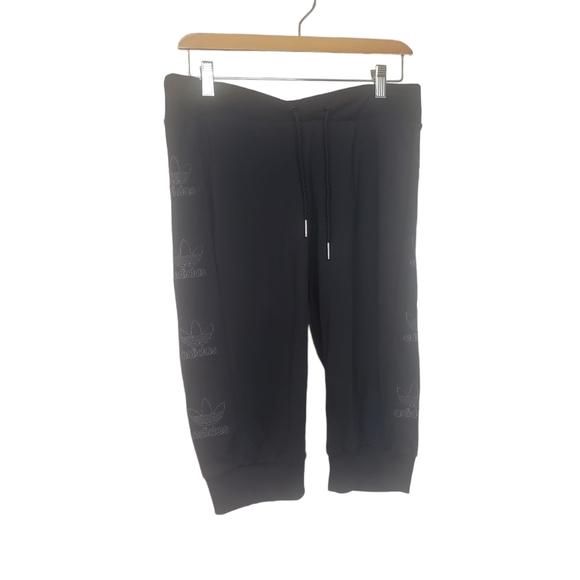 adidas Pants - ADIDAS Black Cargo Style Capri Pants Size Medium